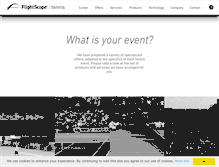 Tablet Screenshot of flightscopetennis.com